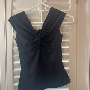 Aritzia Black Off-Shoulder Crop Top